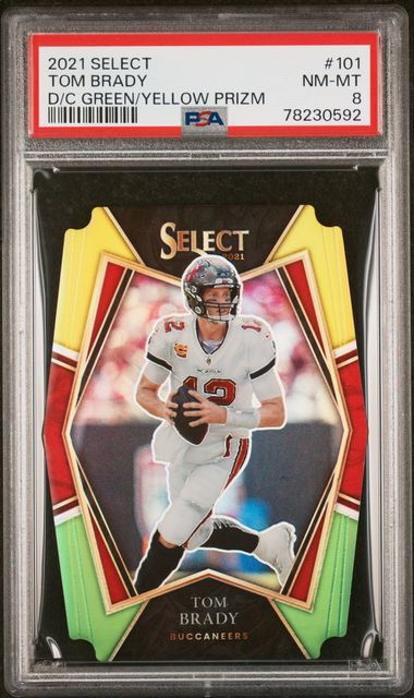 2021 Panini Select Die-Cut Orange Prizm #201 Tom Brady (#012/249) - Jersey  Number - PSA NM-MT 8 on Goldin Auctions