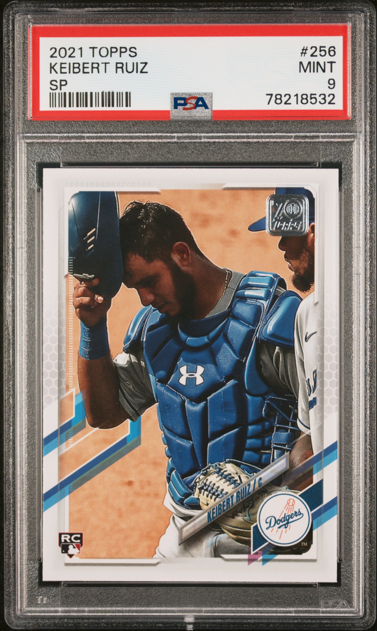 2021 Topps #256 Keibert Ruiz – PSA MINT 9