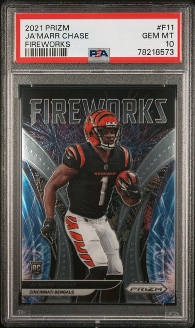 2021 Panini Prizm Draft Picks Rookie Ja'Marr Chase 112 RC Cincinnati  Bengals LSU