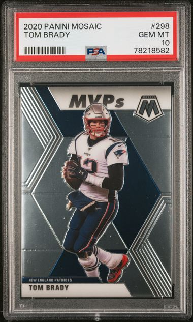 Tom Brady 2021 Panini Prizm Fireworks #F16 Tampa Bay Buccaneers PSA 10