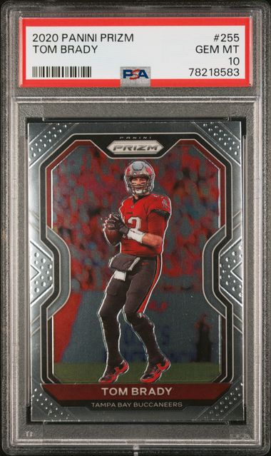 Tom Brady 2021 Panini Prizm Fireworks #F16 Tampa Bay Buccaneers PSA 10