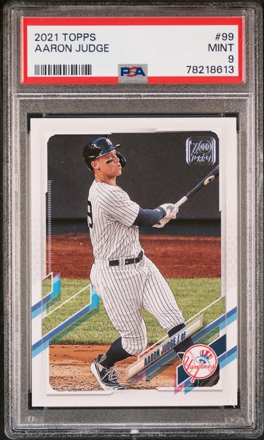 Aaron Judge Rookie Card 2017 Topps Holiday #99 PSA 9