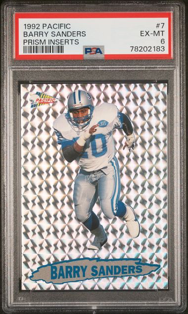 Barry Sanders -- 1992 Pacific Prism -- Limited Edition