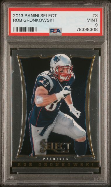 2013 Topps Chrome #35 Rob Gronkowski Patriots Red Jersey Psa 10