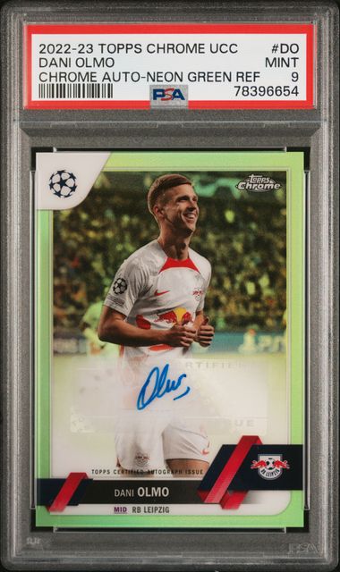 2022 Topps Chrome Uefa Club Competitions Chrome Autographs Neon