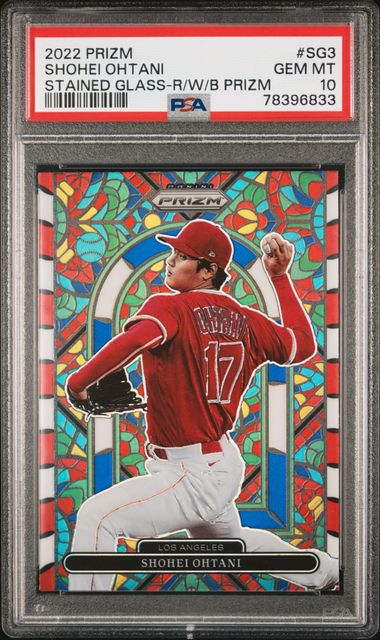 2022 Panini Prizm Stained Glass #SG3 Shohei Ohtani – PSA GEM MT 10