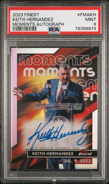 2023 Topps Finest Finest Moments Autographs #FMAKH Keith Hernandez – PSA  MINT 9 on Goldin Auctions