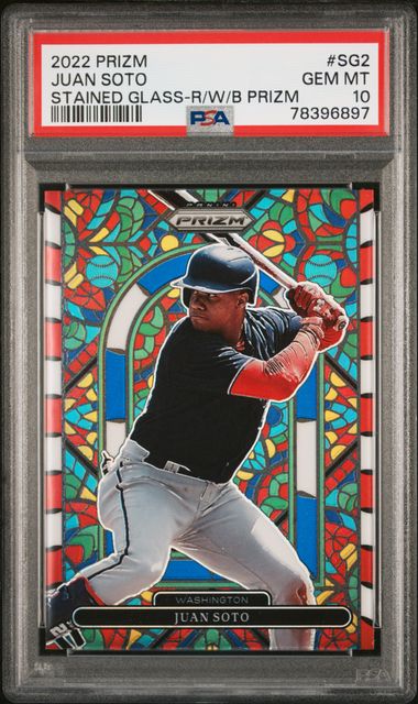 Juan Soto 2022 Panini Prizm #SG2 Stained Glass store Numbered 35/199