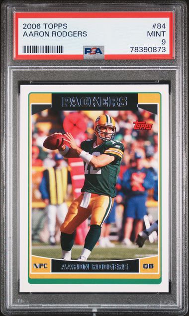2006 Topps Green #84 Aaron Rodgers front