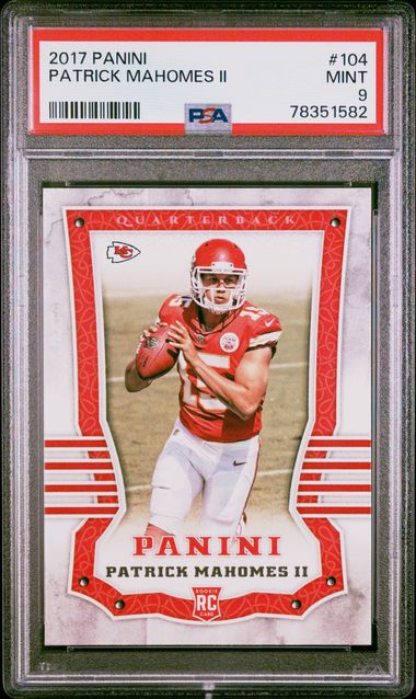 At Auction: PSA 10 (Gem Mint) 2017 Leaf Draft Patrick Mahomes RC