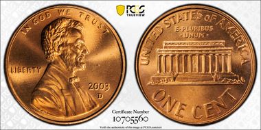 2003-D 1C MS69RD