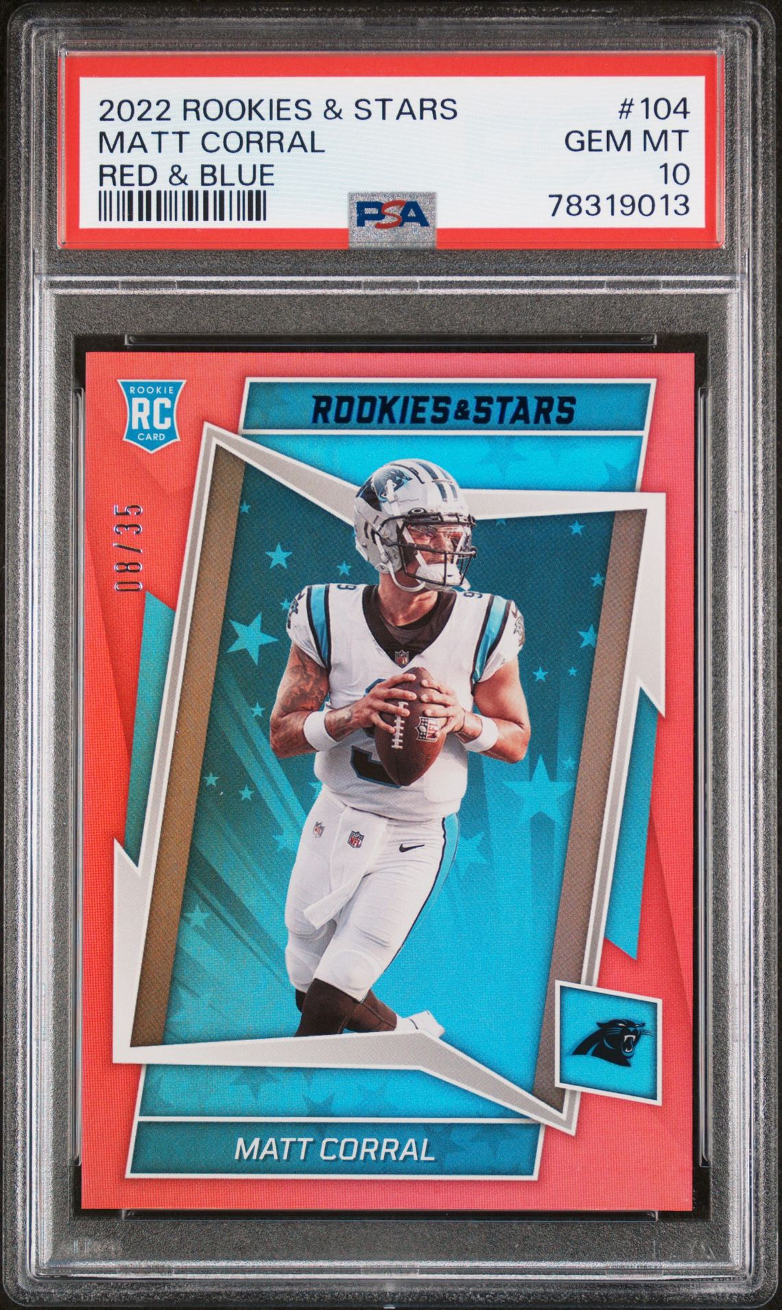 2022 Panini PANINI ROOKIES & STARS RED & BLUE #104 Matt Corral front