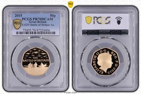 2015 50p S-H29 Battle of Britain Au PR70DCAM