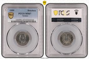1959 Drachma KM-81 MS67