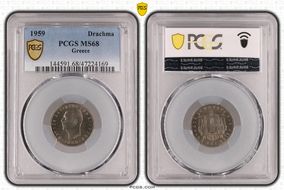 1959 Drachma KM-81 MS68