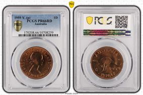 1959 Y. (p) 1D PR66RD