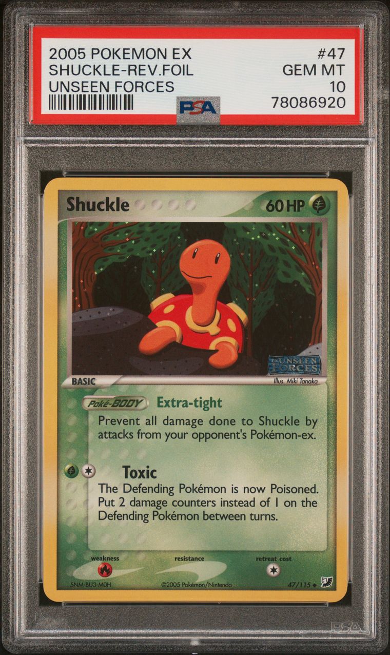TCG, Shuckle International Master Set Published Set: Shuckle set
