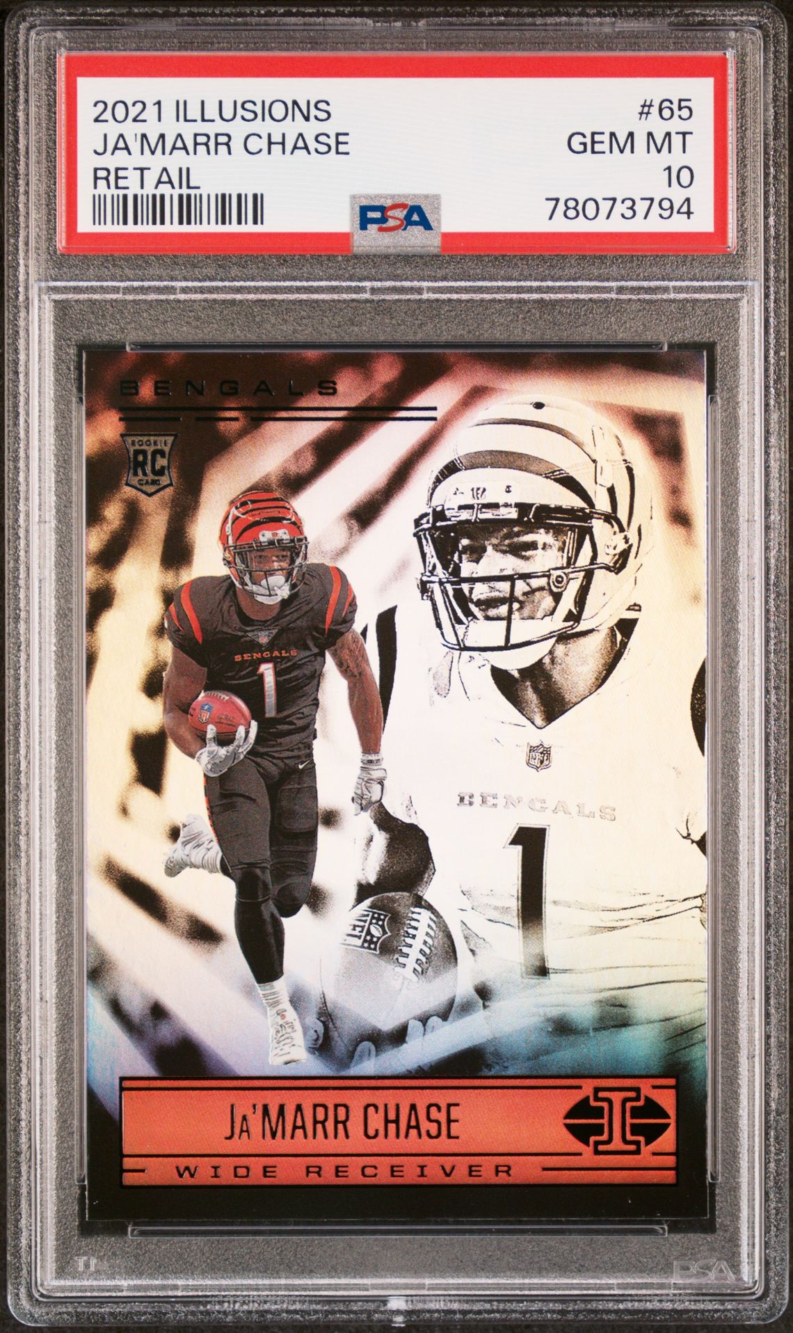 2021 Panini PANINI ILLUSIONS RETAIL #65 Ja'Marr Chase front