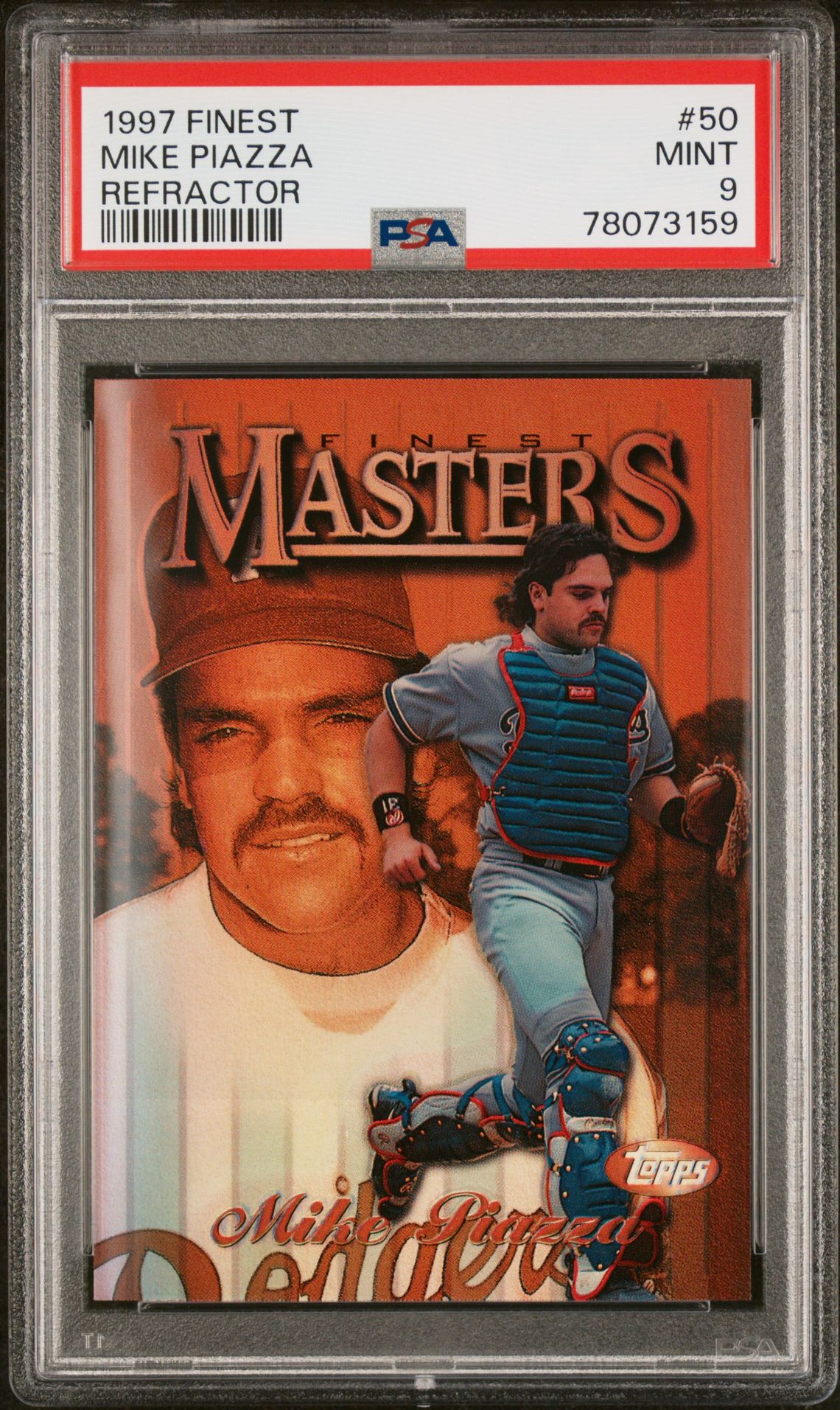1997 Topps FINEST Refractor #50 Mike Piazza front