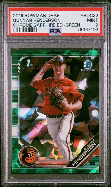 Gunnar Henderson Card Refractor ROOKIE Orange Jersey - Mint NM