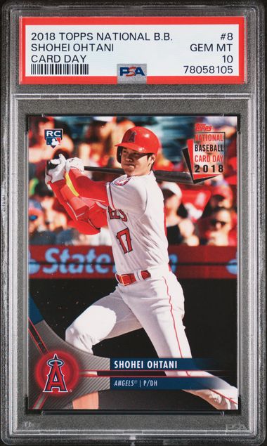 2018 Topps TOPPS NATIONAL BASEBALL CARD DAY CARD DAY #8 Shohei Ohtani front