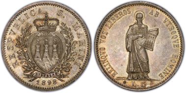 1898-R 5 L KM-6  Ag MS62