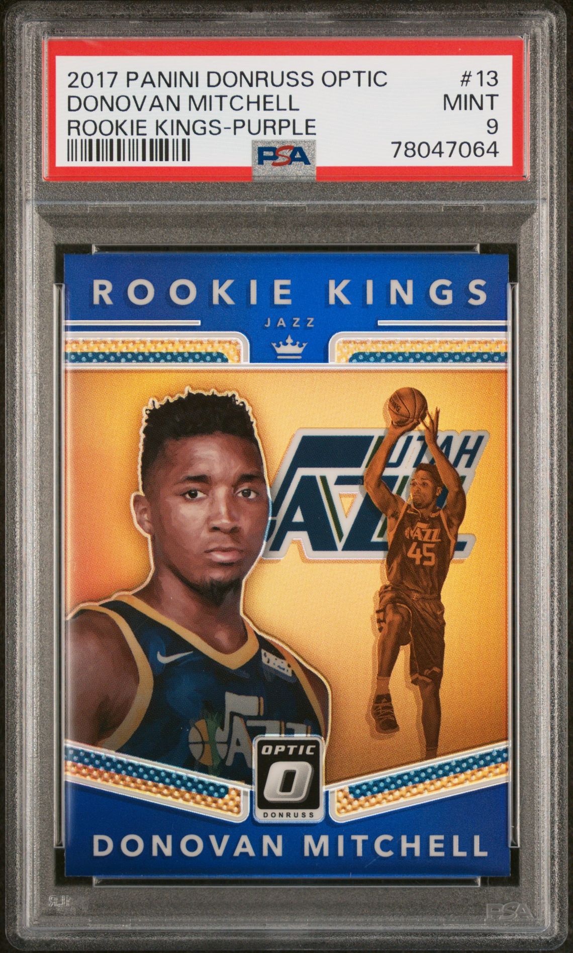2017 Panini PANINI DONRUSS OPTIC ROOKIE KINGS Purple #13 Donovan Mitchell front