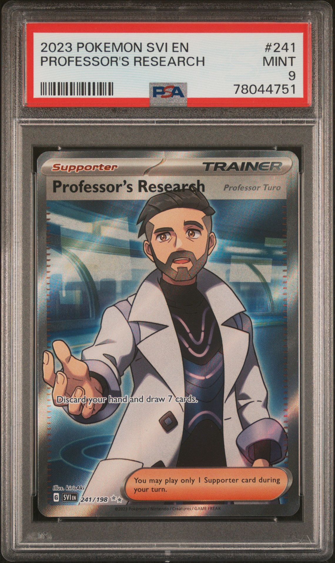 2023 Pokemon POKEMON SVI EN-SCARLET & VIOLET ULTRA RARE #241 Professor's Research front