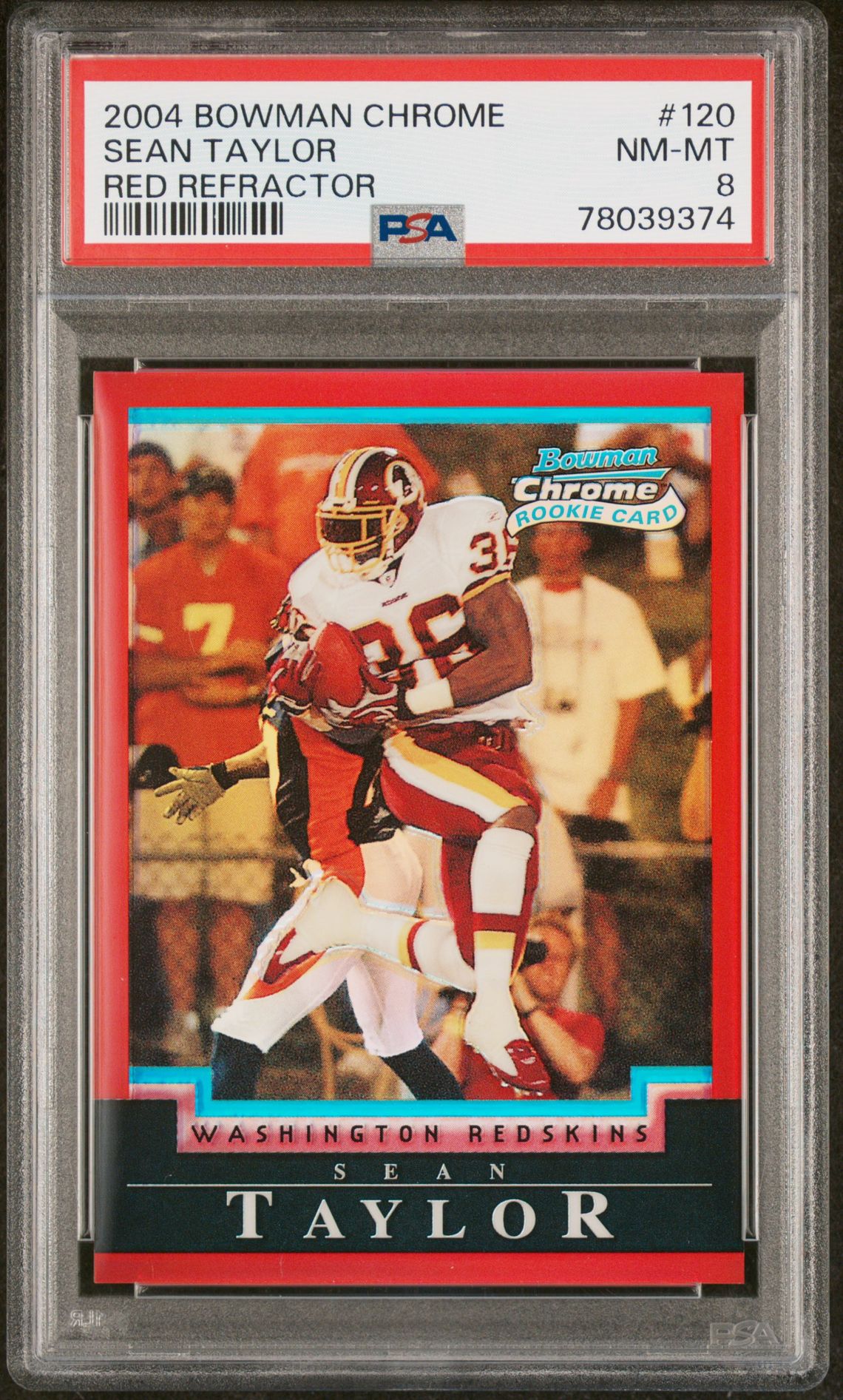 2004 Bowman Chrome BOWMAN CHROME RED REFRACTOR #120 Sean Taylor front