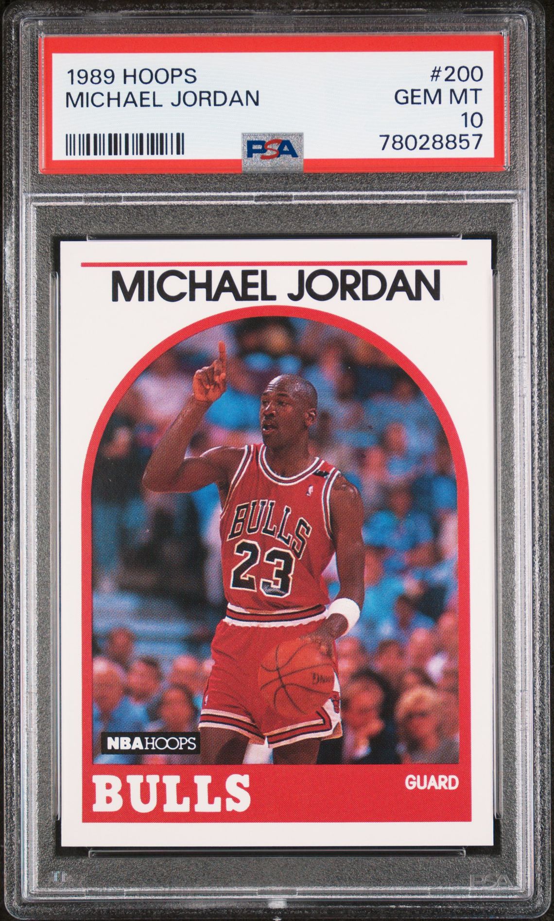 1989 Hoops Base #200 Michael Jordan front