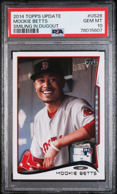 2018 Topps Update #US250 Ronald Acuna Jr. At-Bat In Blue Jersey RC Rookie  PSA 10