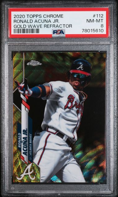 Ronald Acuna Jr. 2023 Topps Silver Pack 1988 Chrome Promo - Gold