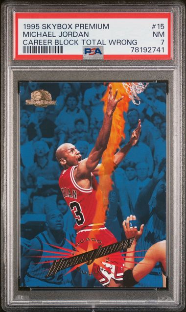 Michael Jordan 1995-96 SkyBox Premium Larger Than Life #L1