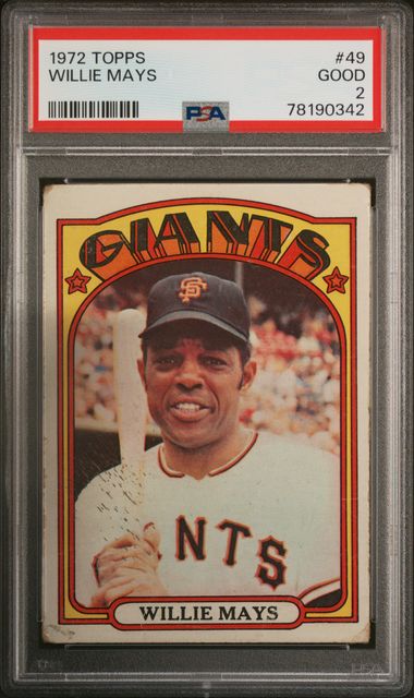 1966 Topps #1 Willie Mays - PSA VG-EX 4 on Goldin Auctions