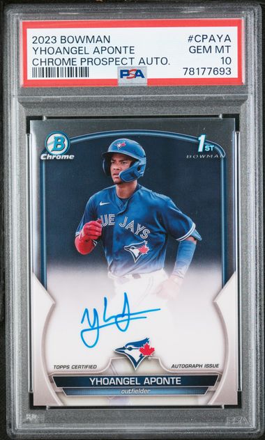 2023 Bowman Bowman Chrome #CPAYA Yhoangel Aponte front