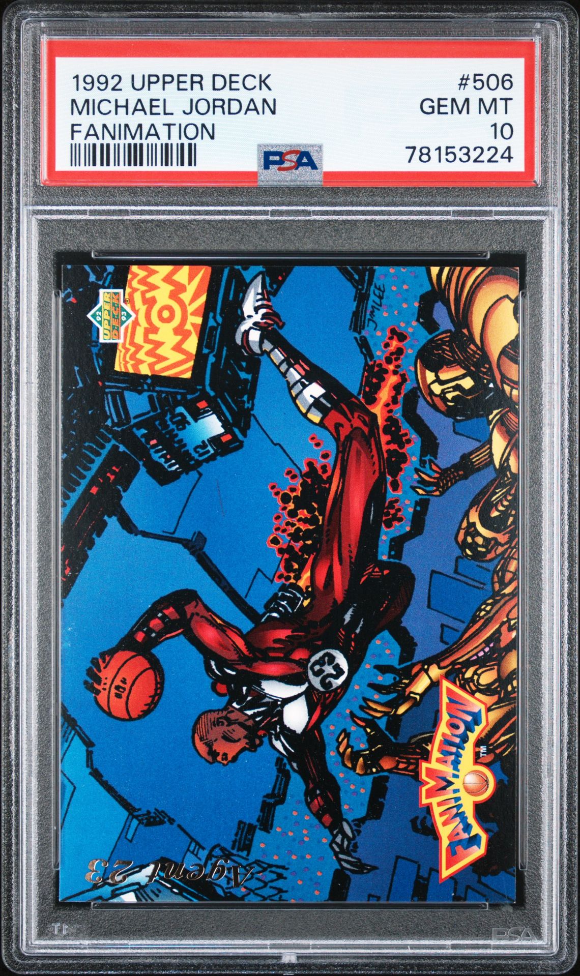 1992 Upper Deck UPPER DECK FANIMATION #506 Michael Jordan front