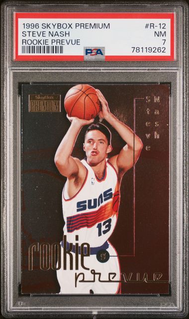 1996 Skybox Premium Rookie Prevue R-12 Steve Nash Rookie Card