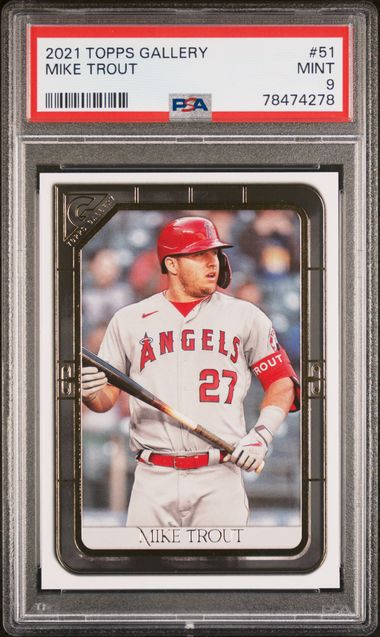 Mike Trout Card 2018 Topps Chrome Update #HMT69 (PRISTINE) BGS 10