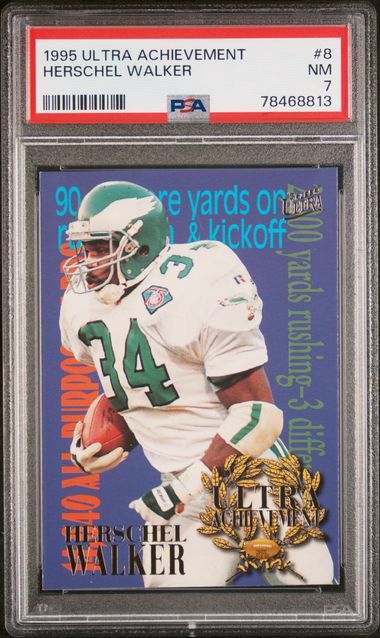 Sold at Auction: 1984 TOPPS USFL HERSCHEL WALKER PSA 8 ROOKIE CARD