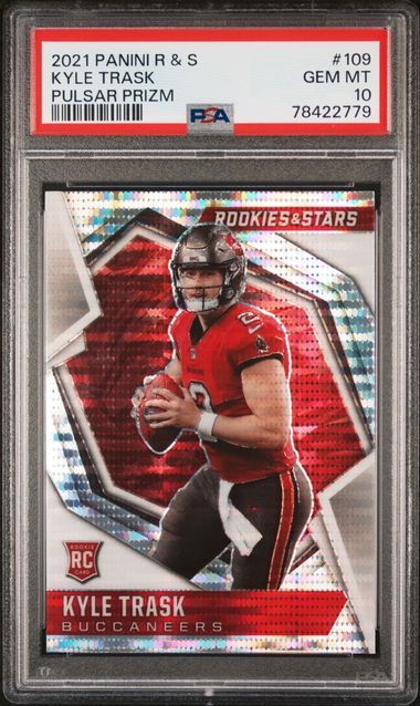 2021 Panini Rookies Stars Pulsar Prizm 109 Kyle Trask PSA 10 on