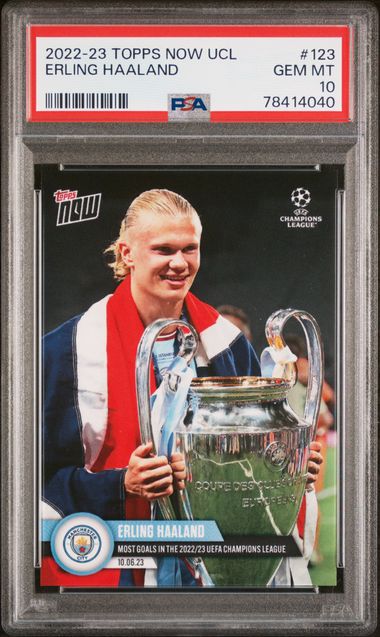 2022 Topps Topps Now #125 Erling Haaland front