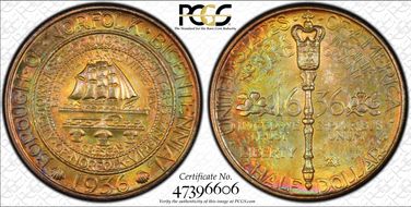 1936 50C Norfolk MS68+