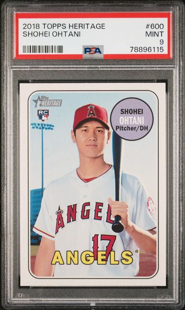 Shohei Ohtani 2018 Optic #RR1 Throwback Rated Rookie Rookie Card