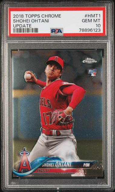 2018 Topps Chrome Shohei Ohtani Red Jersey Refractor RC GEM MINT