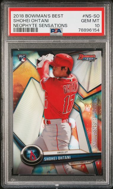 2018 Bowman's Best Shohei Ohtani RC No.1 Authentic Autograph