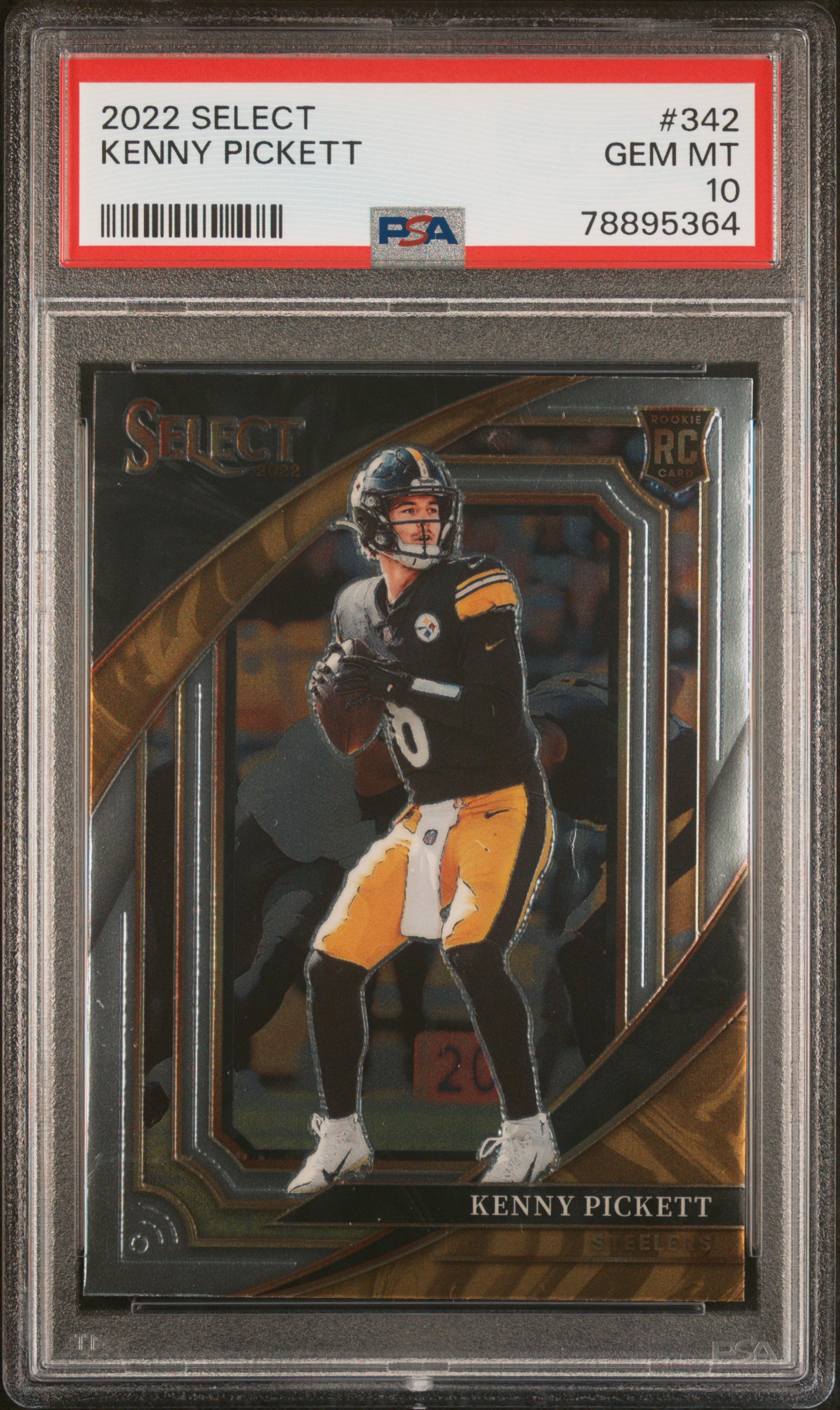 2022 Panini Select 342 Kenny Pickett Rookie Card – PSA GEM MT 10