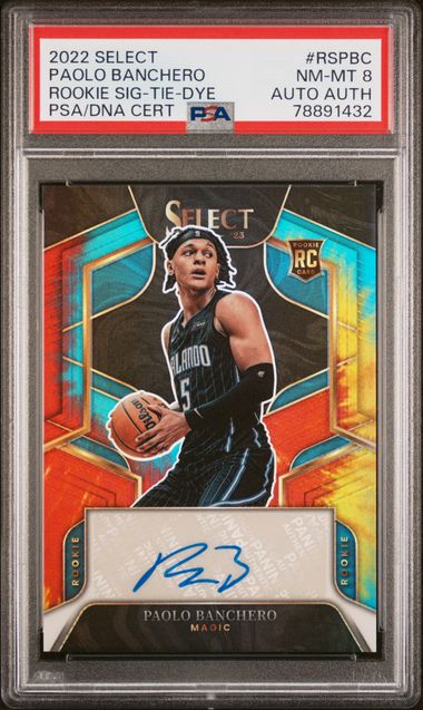 2022-23 Panini Select Rookie Signatures Tie-Dye #RS-PBC Paolo