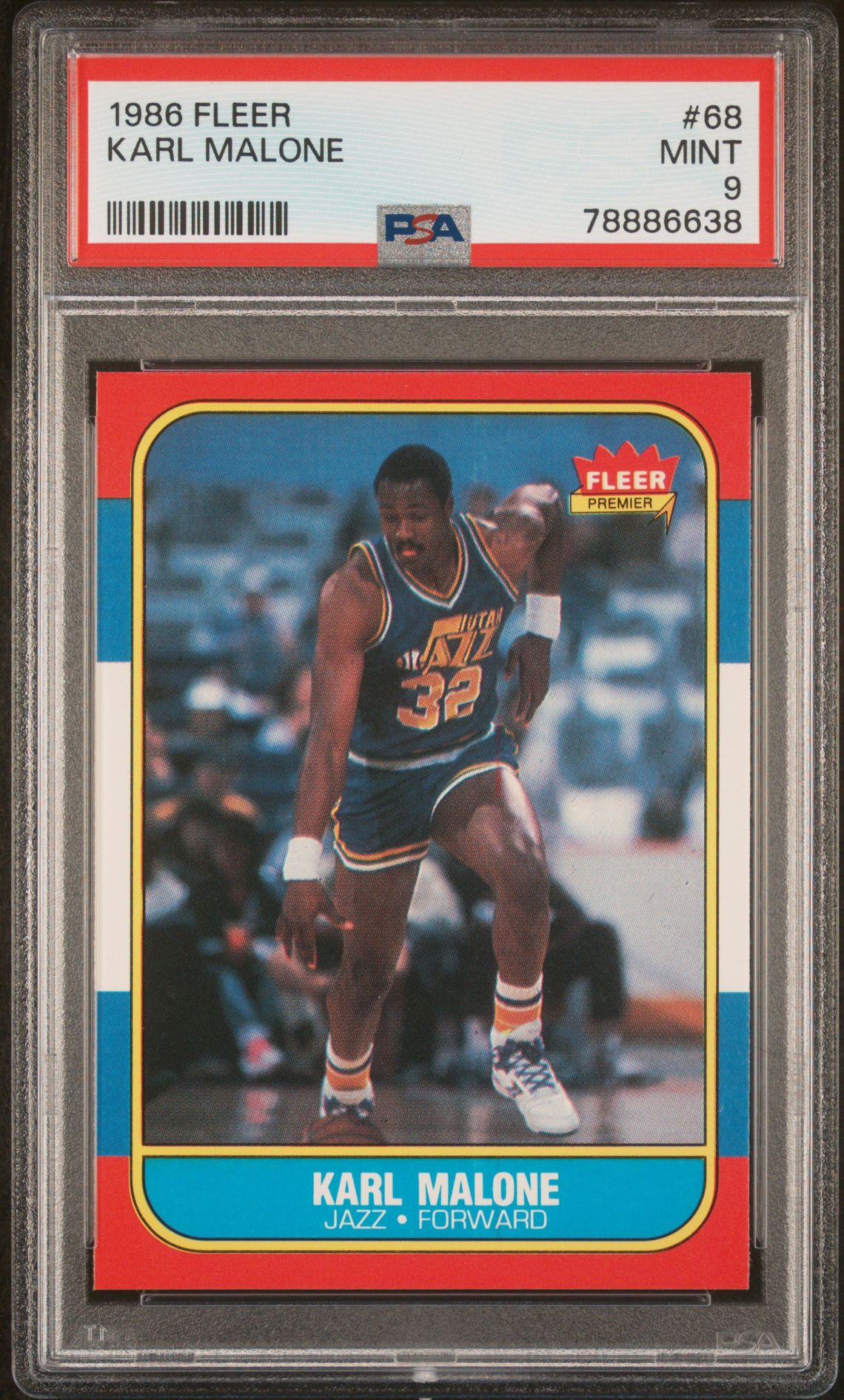 1986 Fleer FLEER #68 Karl Malone front