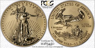 2006-W $50 Eagle-20th Anniv. Rev PR PR70