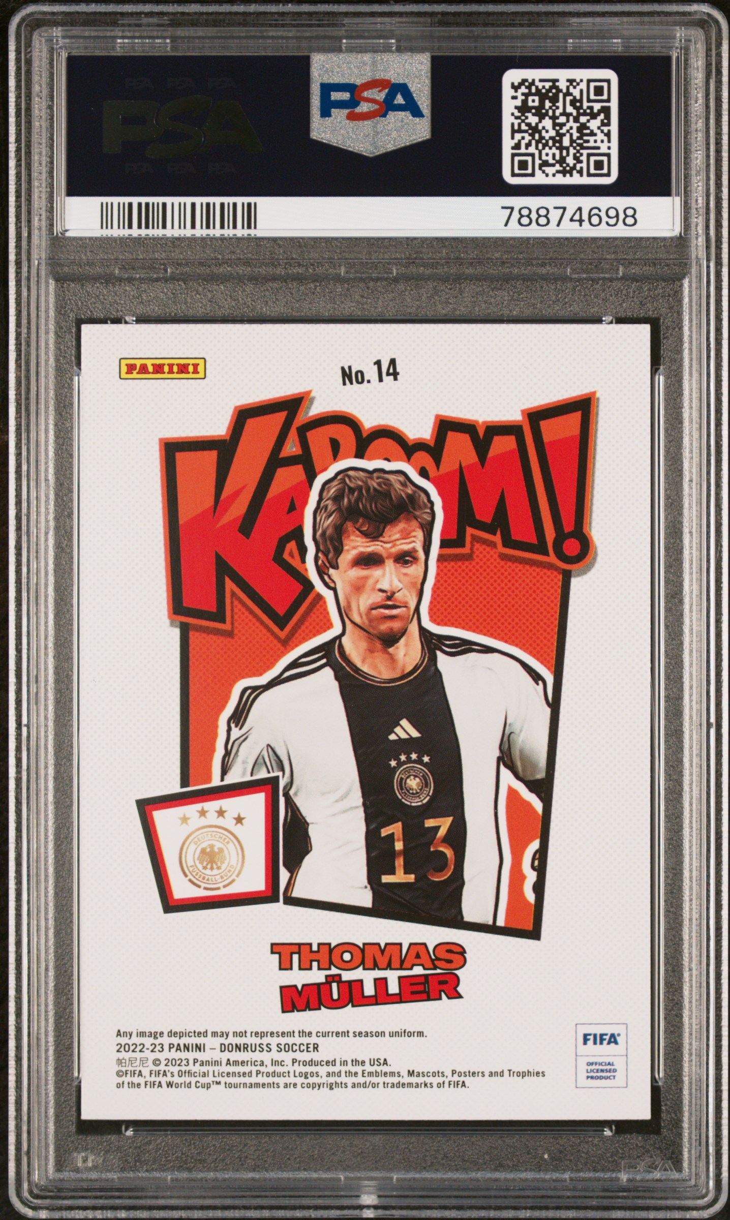Rayo_tcg's 2022 Panini Donruss Fifa Kaboom! Thomas Muller Kaboom